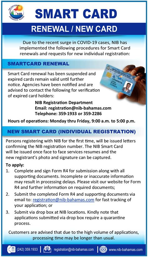 nib smart card requirements|nib payment schedule.